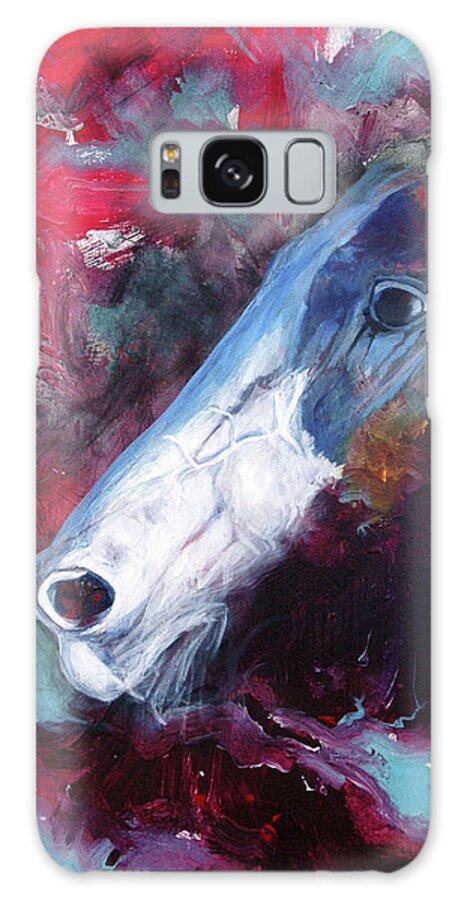 Horse Galaxy Case featuring the painting Red Horse by Cynthia Westbrook