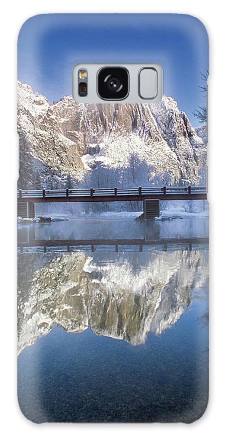 Mariposa County Galaxy Case featuring the photograph Reflection Of Mountains In A Lake by Medioimages/photodisc