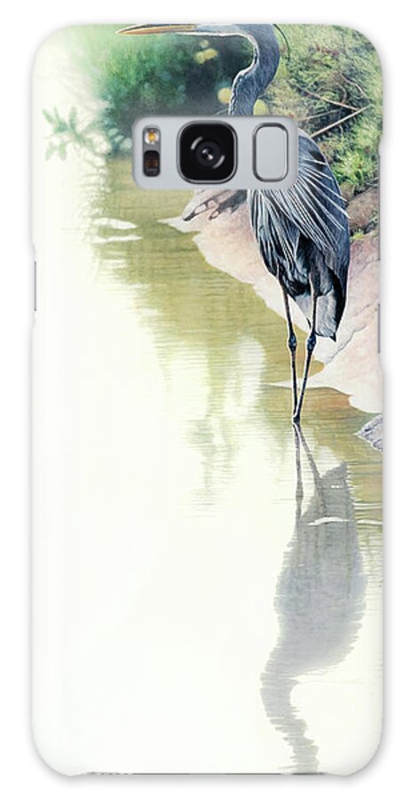 Reflections Of Blue Galaxy Case featuring the painting Reflections Of Blue by Judith Hartke