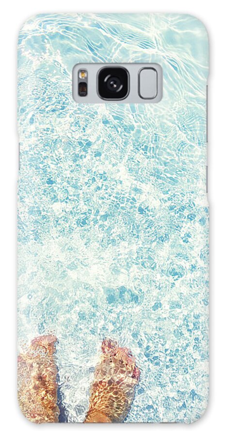 Relaxed Galaxy Case featuring the painting Relaxed Feet by Sarah Jane