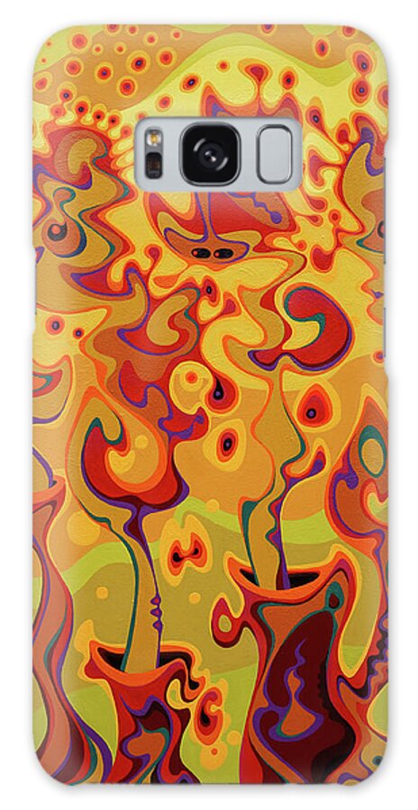Releasing Galaxy Case featuring the painting Releasing Longheld Greivances Into The Blinding Light of Love by Amy Ferrari