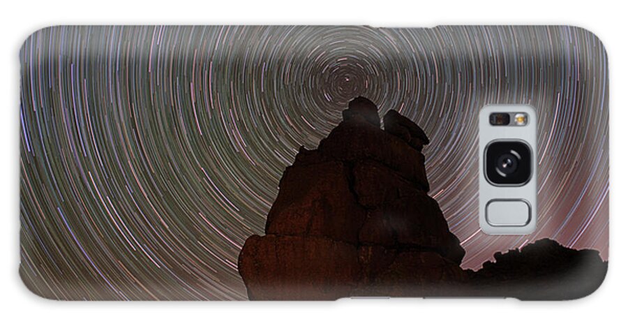 Startrails Galaxy Case featuring the photograph Restful Bison by Ivan Franklin