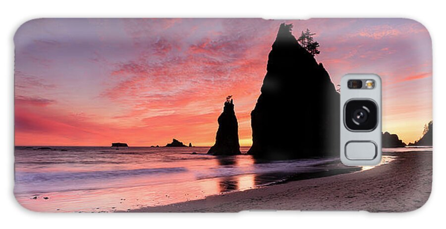 Rialto Sunset - Panorama Galaxy Case featuring the photograph Rialto Sunset - Panorama by Michael Blanchette Photography
