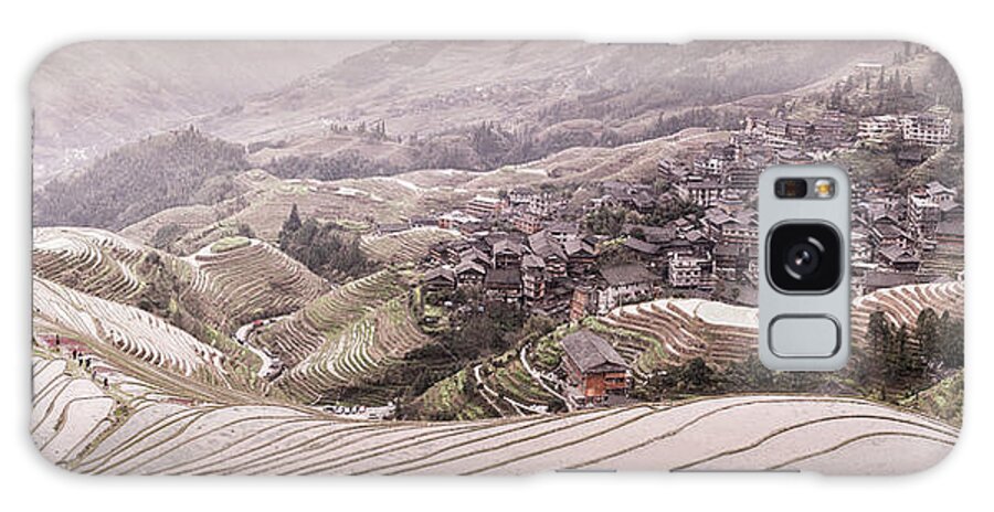 Rice Terraces 1 Galaxy Case featuring the photograph Rice Terraces 1 by Moises Levy