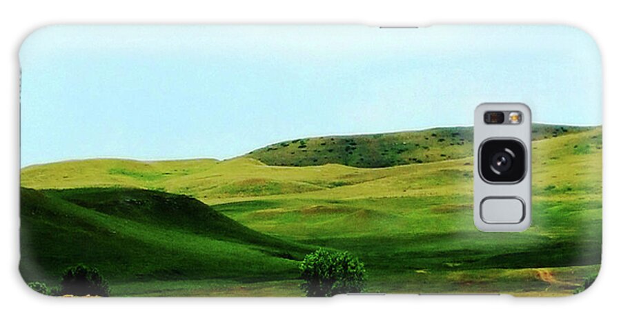 Blue Galaxy Case featuring the photograph Rolling Green Hills by Melinda Firestone-White