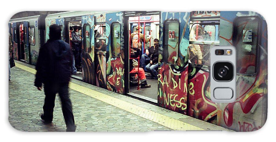 People Galaxy Case featuring the photograph Rome Subway Metro Underground by Peter Gutierrez