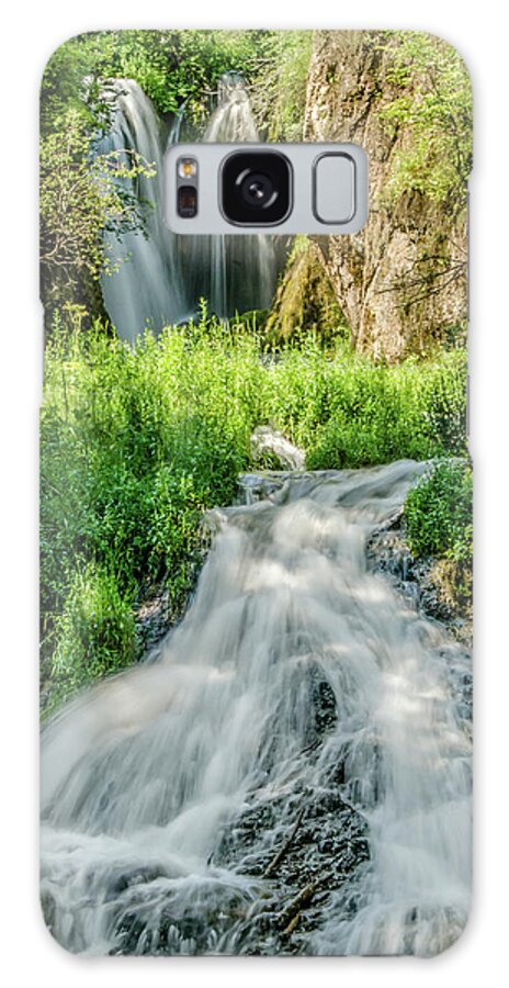 Tranquility Galaxy Case featuring the photograph Roughlock Waterfalls In Lead, South by Carl M Christensen