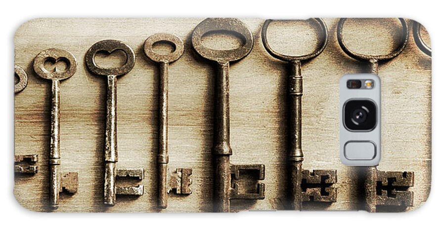Row Of Antique Keys Galaxy Case by Tom Quartermaine - Fine Art America