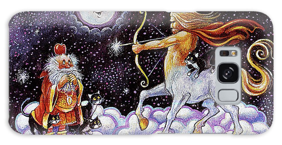 Zodiac Sign Galaxy Case featuring the painting Sagittarius by Bill Bell