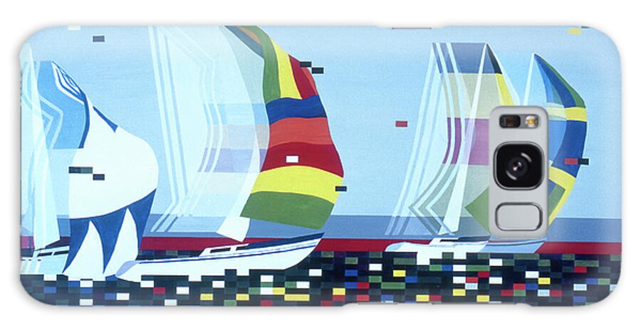 Sailboats Galaxy Case featuring the painting Sail Boat by Beverly Doyle