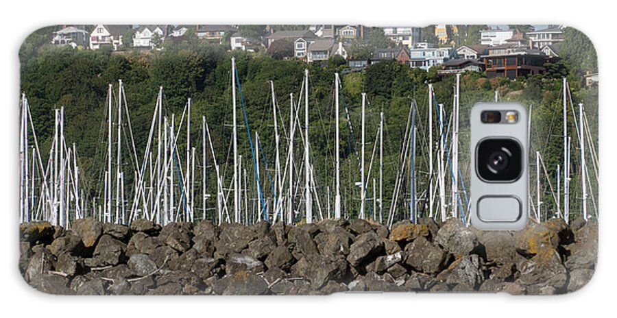 Sailboats Galaxy Case featuring the photograph Sailboats in Seattle by Mark Langford