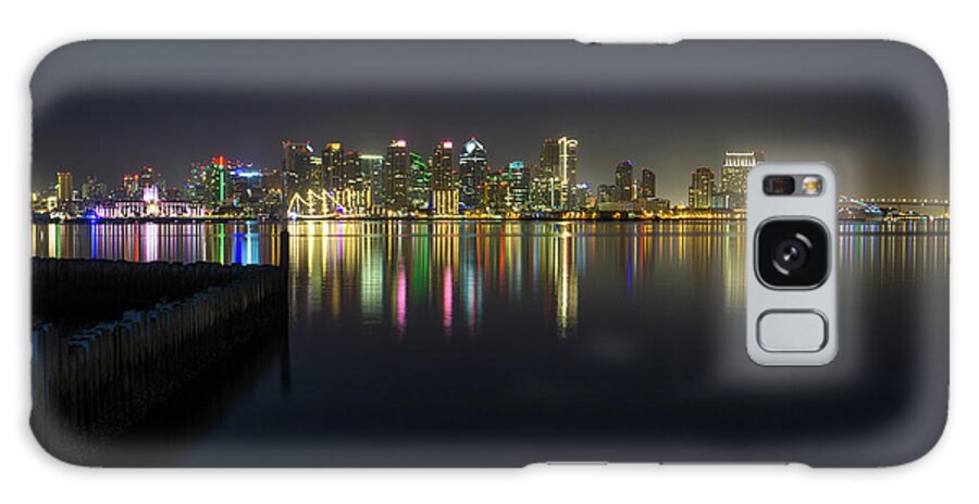 San Diego Galaxy Case featuring the photograph San Diego from the Harbor by Richard A Brown