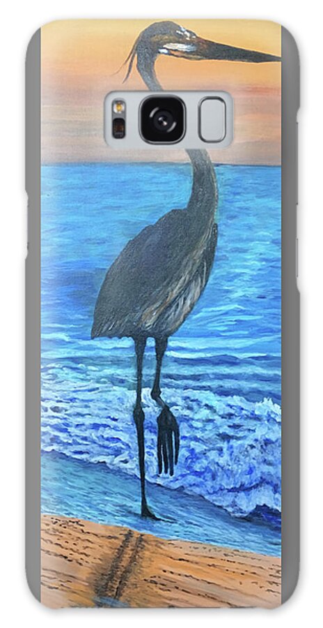 Waterfowl Galaxy Case featuring the painting Sandhill Strut by Toni Willey