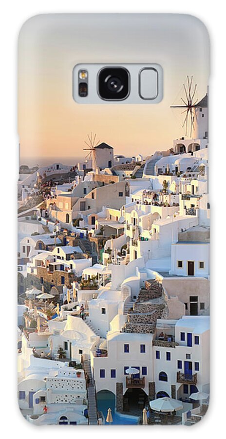 Scenics Galaxy Case featuring the photograph Santorini, Oia Town by Michele Falzone