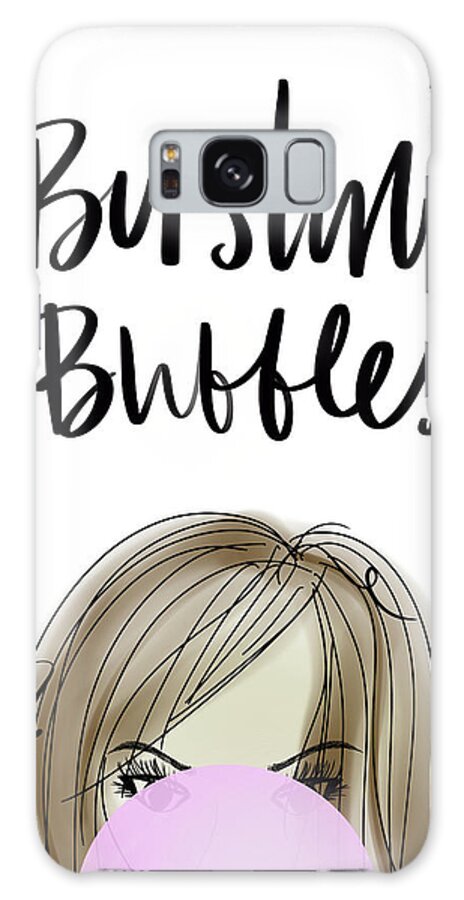 Bubble Galaxy Case featuring the mixed media Sassy Hair Don't Care I by Sundance Q