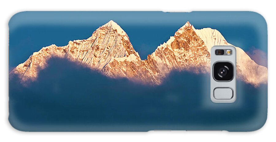 Scenics Galaxy Case featuring the photograph Sawtooth Summit Sunset Dramatic Snow by Fotovoyager