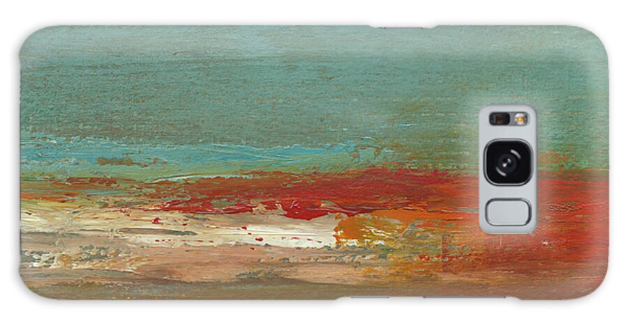 Abstract Galaxy Case featuring the painting Sea Horizon IIi by Willie Green-aldridge