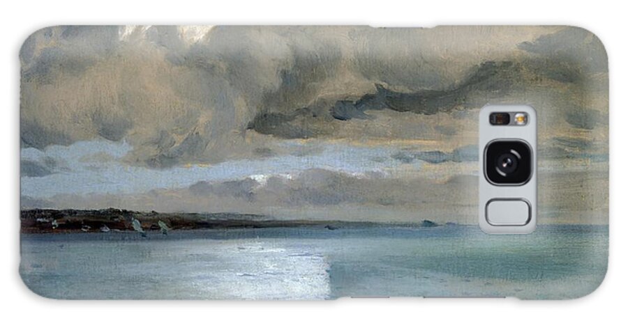 Meifren Eliseo Galaxy S8 Case featuring the painting Sea Landscape Of Cadaques -'marina De Cadaques'- - Oil On Table - 70x71 Cm. by Eliseu Meifren -1859-1940-
