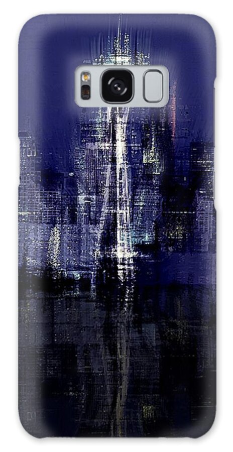 Cityscape Galaxy Case featuring the digital art Seattle by David Manlove