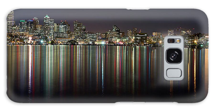 Tranquility Galaxy Case featuring the photograph Seattle Skyline Reflected In Lake Union by Stephen Kacirek