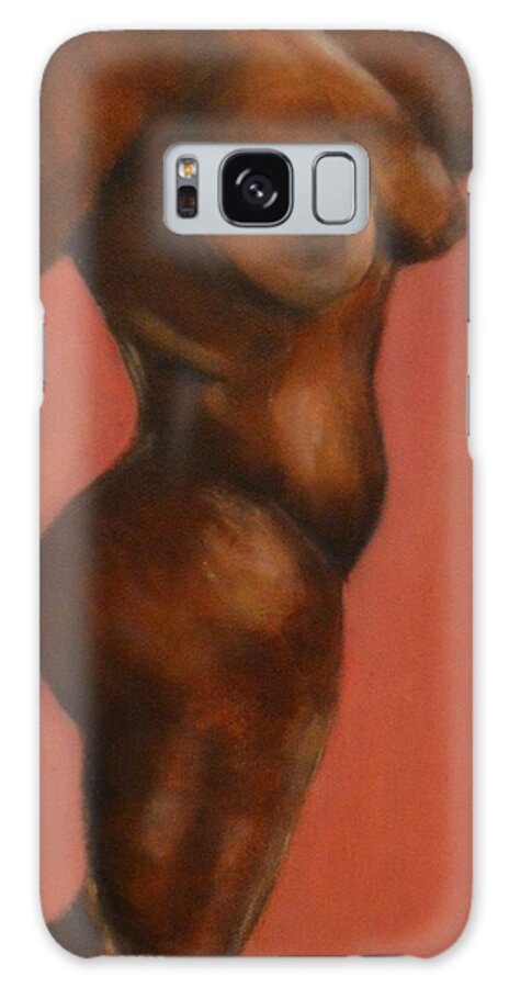 Nude Galaxy Case featuring the painting Selfie by Carmel Joseph