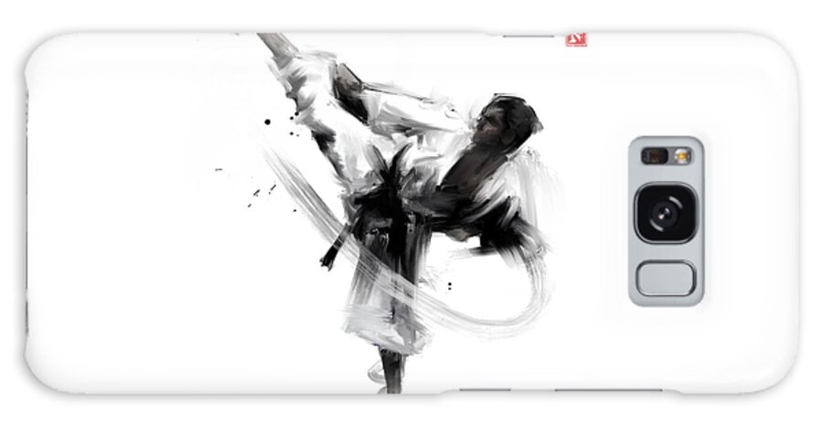 Karate Galaxy Case featuring the painting Sensei by Ilyo Tao