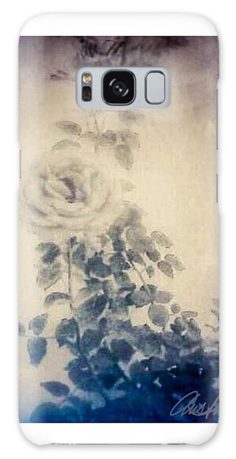 Wall Art Galaxy Case featuring the photograph Sepia rose by Cepiatone Fine Art Callie E Austin