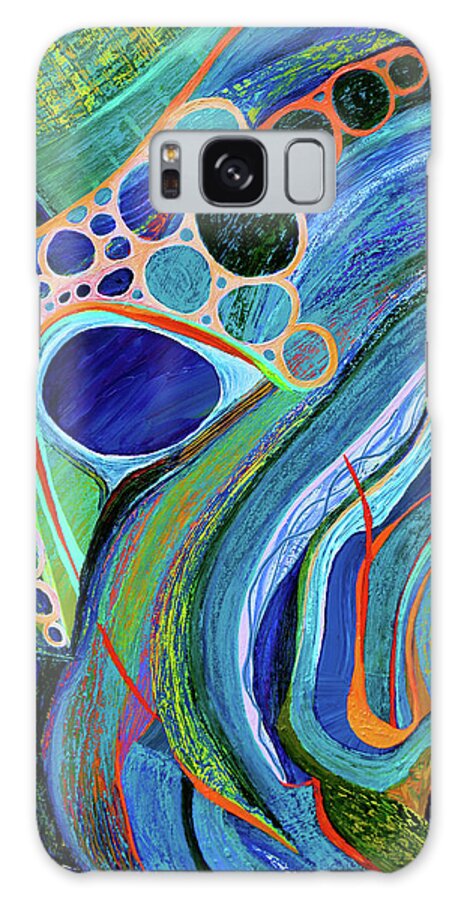  Galaxy Case featuring the painting Serendipity by Polly Castor