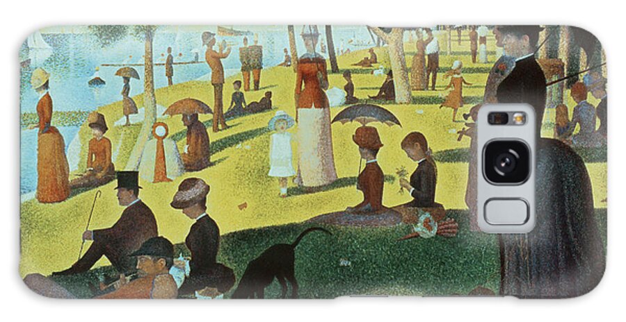 Seurat-sunday Afternoon On The Island Galaxy Case featuring the mixed media Seurat-sunday Afternoon On The Island by Portfolio Arts Group
