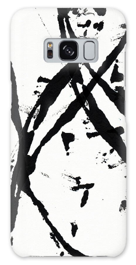 Abstract Galaxy Case featuring the painting Shadow Abstract 1- Art by Linda Woods by Linda Woods