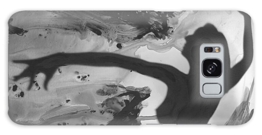 Motion Galaxy Case featuring the photograph Shadow Of Woman Dancing by Edward Olive - Fine Art Photographer