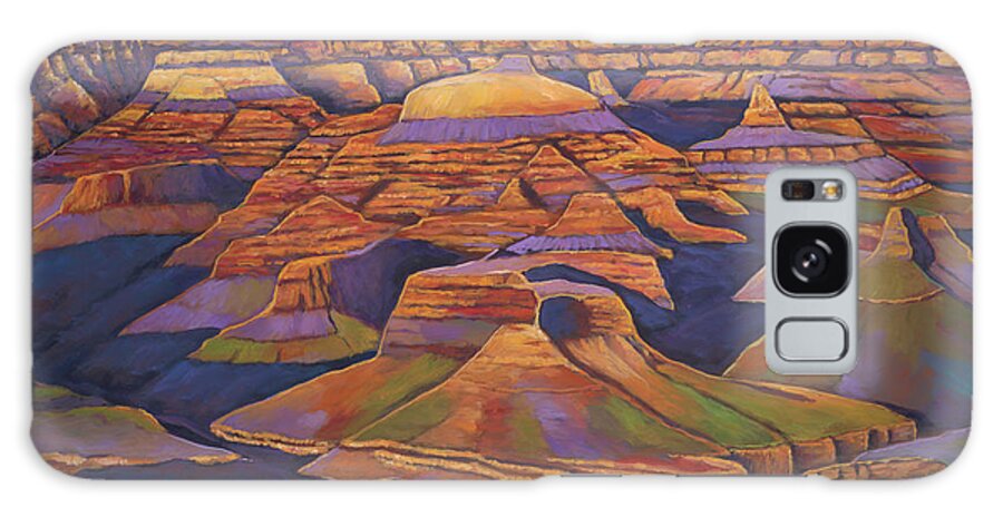 Grand Canyon Galaxy Case featuring the painting Shadows and Breezes by Johnathan Harris