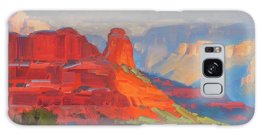 Sedona Galaxy Case featuring the painting Shadows on the move Sedona by Cody DeLong