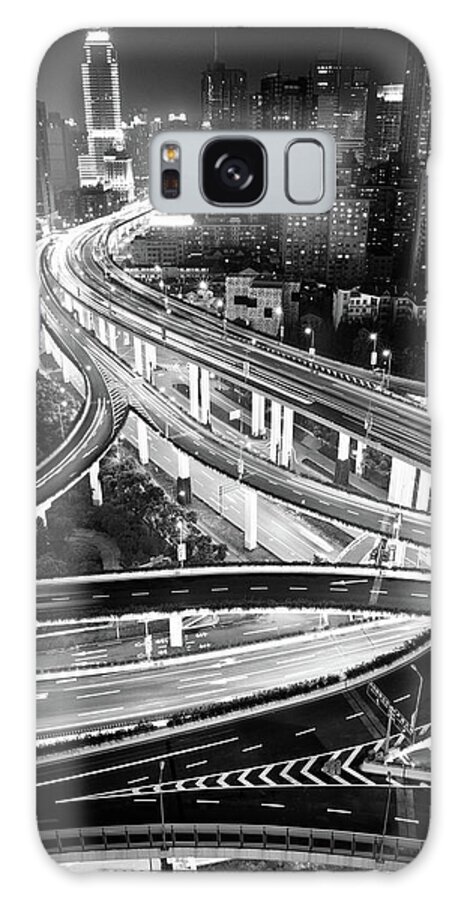Outdoors Galaxy Case featuring the photograph Shanghai, Yanan East Interchange by Yves Andre
