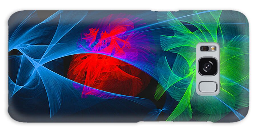 Shapes And Colours Galaxy Case featuring the digital art Shapes And Colours #i1 by Leif Sohlman