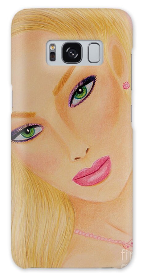 Fine Art Galaxy Case featuring the painting Shelley by Dorothy Lee