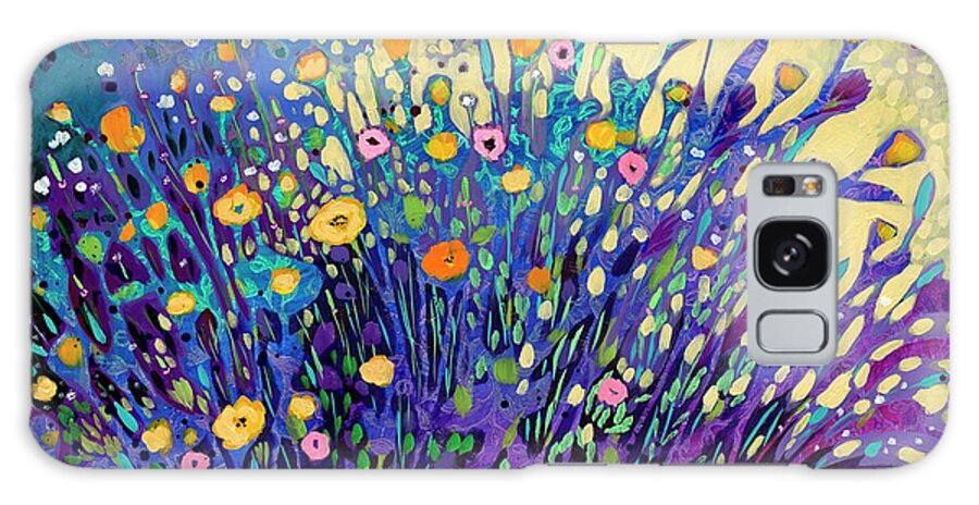 Poppy Galaxy Case featuring the painting Shining Light Onto My Shadows by Jennifer Lommers