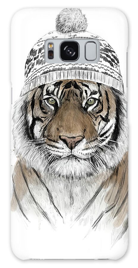 Tiger Galaxy Case featuring the mixed media Siberian tiger by Balazs Solti