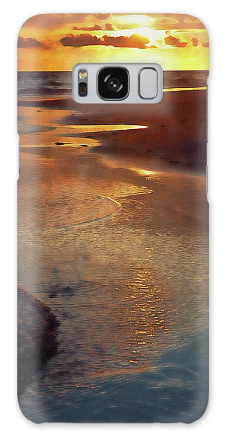Siesta Key Florida Galaxy Case featuring the painting Siesta Key, Florida Sunset - 03 by AM FineArtPrints