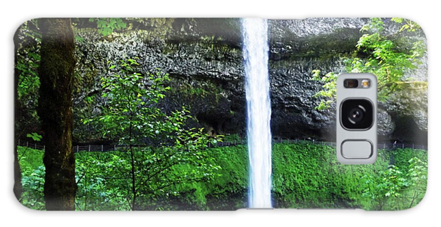 Waterfall Galaxy Case featuring the photograph Silver Falls Waterfall 2 by Melinda Firestone-White
