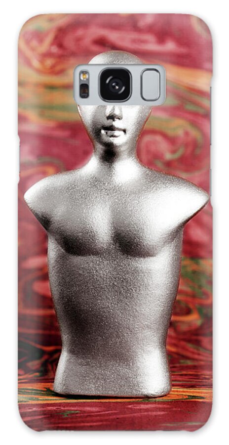 Adult Galaxy Case featuring the drawing Silver Male Torso by CSA Images