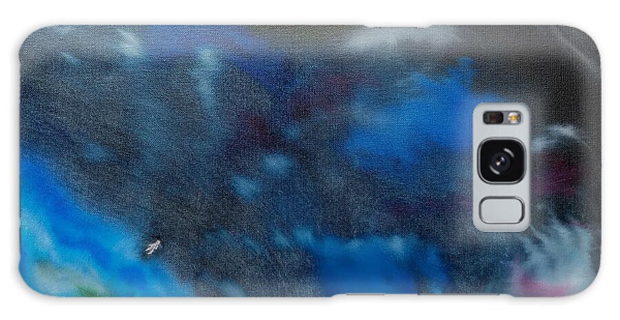 Abstract Galaxy Case featuring the painting Small by Kevin Daly
