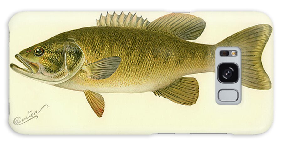 Vintage Poster Galaxy Case featuring the digital art Small Mouthed Black Bass by Print Collection