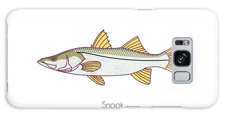 Snook Galaxy Case featuring the digital art Snook by Kevin Putman