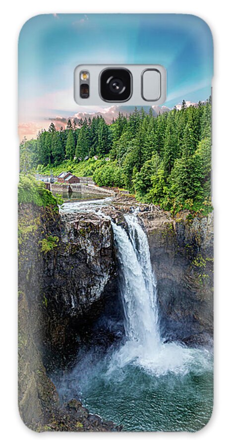 Amazing Galaxy Case featuring the photograph Snoqualmie Falls with Sunlight by Darryl Brooks