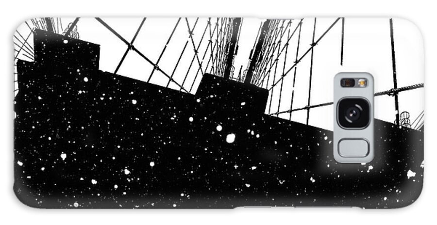 Snow Galaxy Case featuring the digital art Snow Collection Set 04 by Az Jackson