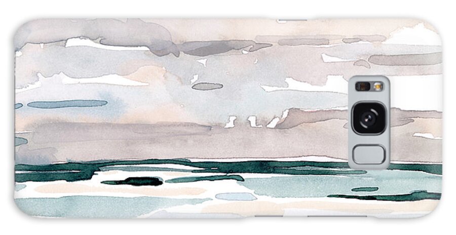  Galaxy Case featuring the painting Soft Coastal Abstract I by Emma Scarvey