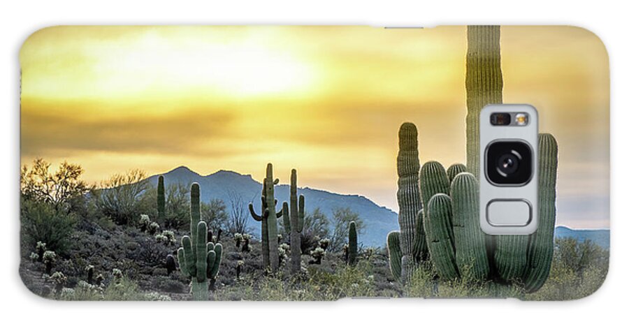 Arizona Galaxy Case featuring the photograph Sonoran Sunrise by Phil And Karen Rispin