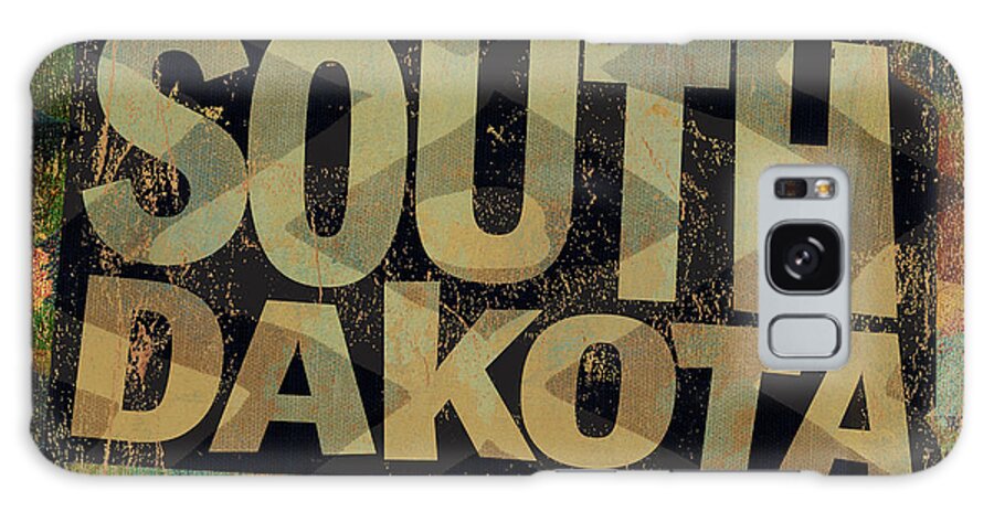 State Galaxy Case featuring the mixed media South Dakota by Art Licensing Studio