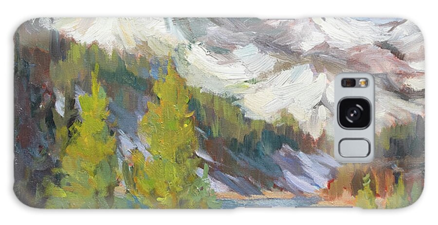 South Lake Galaxy Case featuring the painting South Lake Sierra Nevada Mountains by Diane McClary